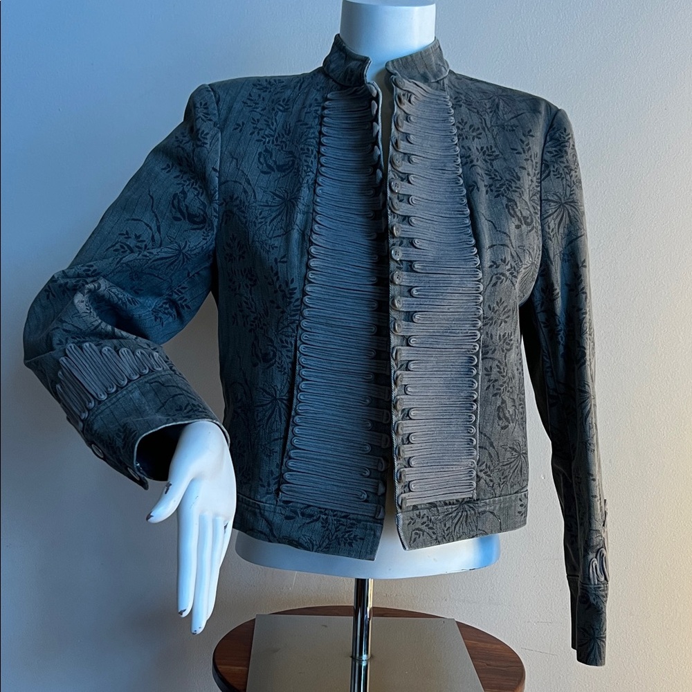 Hunt Club Charcoal Floral Women's Blazer equestrian flair